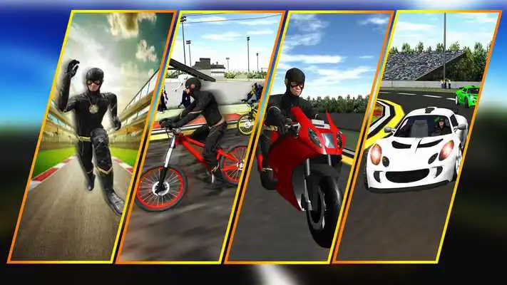 Play Incredible Superheroes Racing game