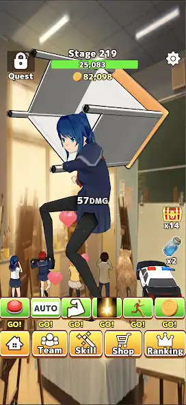 Play Incremental school tap battle  and enjoy Incremental school tap battle with UptoPlay