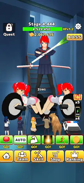 Play Incremental school tap battle as an online game Incremental school tap battle with UptoPlay