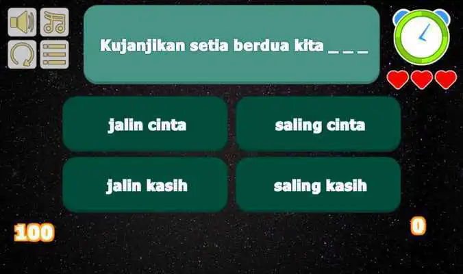 Play Indah Pada Waktunya - Rizky Febian Lyric Quiz
