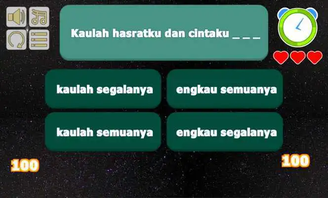 Play Indah Pada Waktunya - Rizky Febian Lyric Quiz