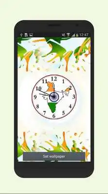 Play Independence clock live wallpaper