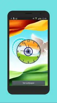 Play Independence clock live wallpaper
