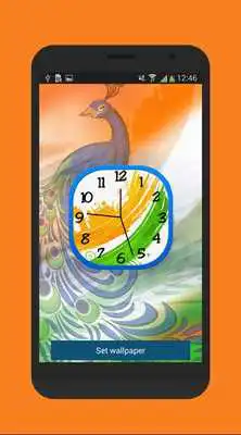 Play Independence clock live wallpaper