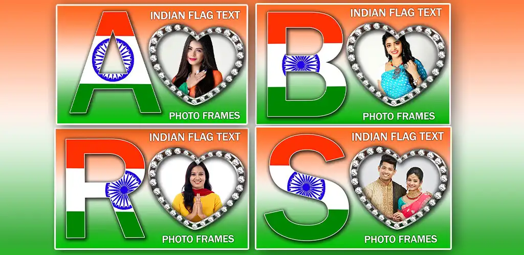 Play India Flag Text Photo Frames  and enjoy India Flag Text Photo Frames with UptoPlay