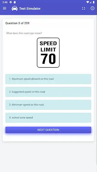 Play Indiana BMV Test as an online game Indiana BMV Test with UptoPlay