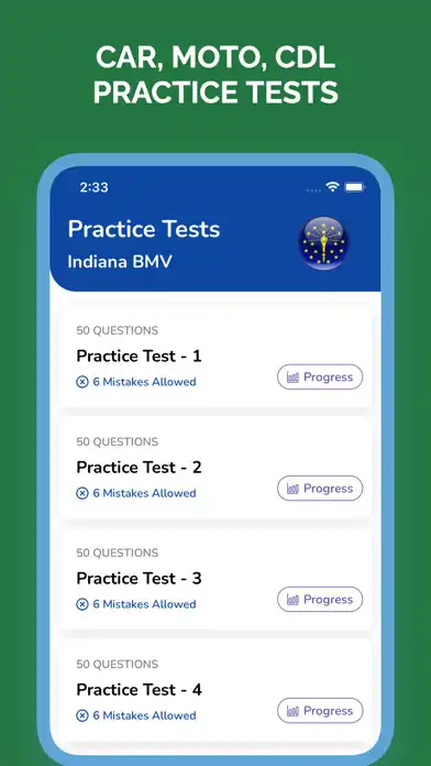 Play Indiana IN BMV Permit Test  and enjoy Indiana IN BMV Permit Test with UptoPlay