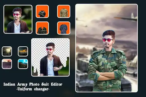 Play Indian Army  Photo Suit Editor as an online game Indian Army  Photo Suit Editor with UptoPlay