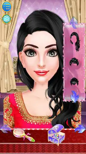 Play Indian Arranged Wedding Makeup & Dress up Salon as an online game Indian Arranged Wedding Makeup & Dress up Salon with UptoPlay