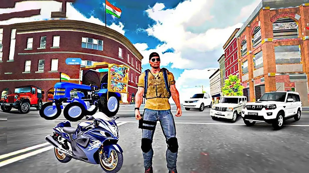 Play Indian Bike Car Wala Game 3D as an online game Indian Bike Car Wala Game 3D with UptoPlay