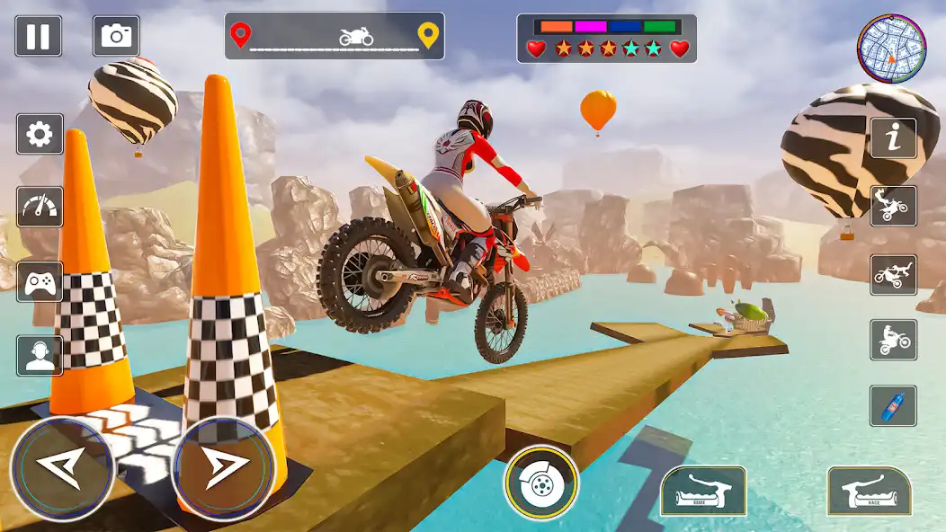 Play Indian Bikes Stunt- Bike Games as an online game Indian Bikes Stunt- Bike Games with UptoPlay