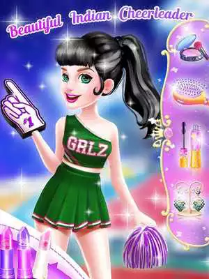 Play Indian Cheerleader Makeup Girl