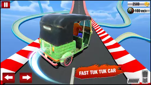 Play Indian City Tuk Tuk Car Stunt Simulator as an online game Indian City Tuk Tuk Car Stunt Simulator with UptoPlay