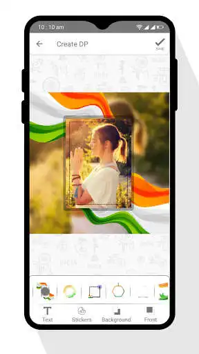 Play Indian Flag DP Maker as an online game Indian Flag DP Maker with UptoPlay