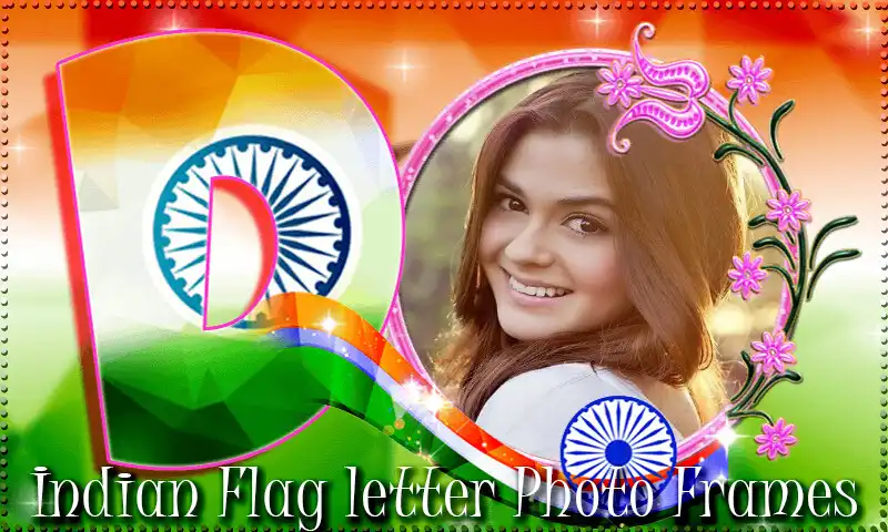 Play Indian Flag Letter Photo Frames as an online game Indian Flag Letter Photo Frames with UptoPlay