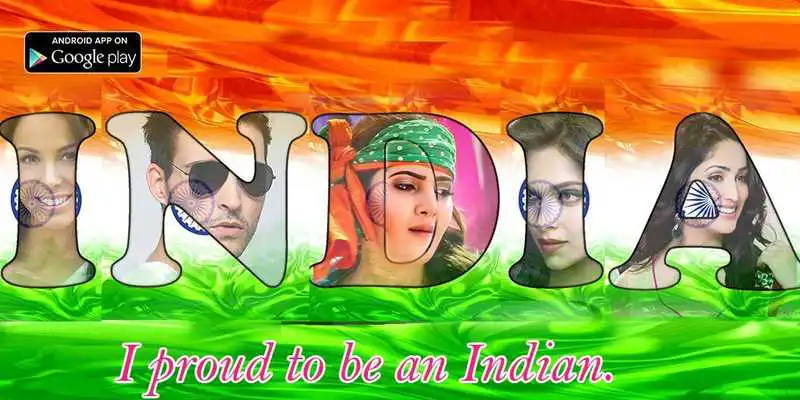 Play Indian flag letters alphabet photo editor