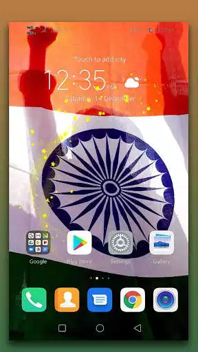 Play Indian Flag live wallpaper