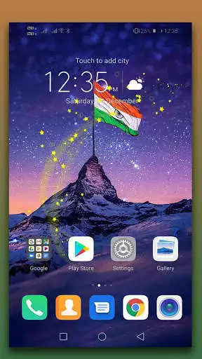 Play Indian Flag live wallpaper