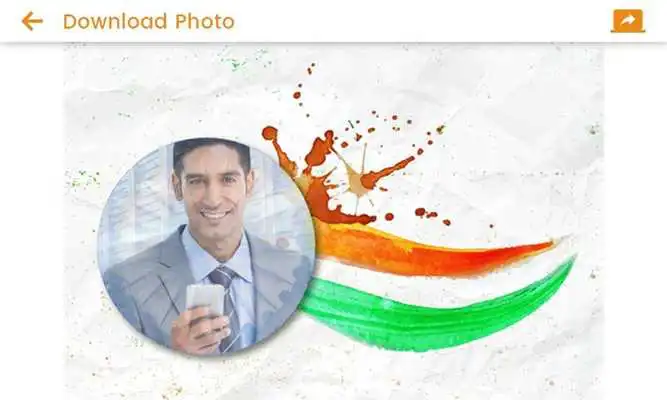 Play Indian Flag Photo Frame - 15 August 2017