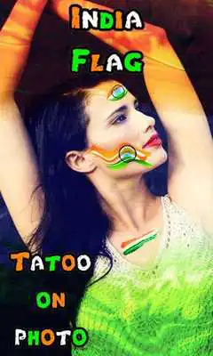 Play Indian Flag Tattoo on Photo