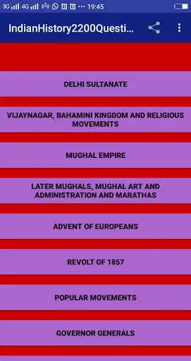 Play APK Indian History 2200  Questions  and enjoy Indian History 2200  Questions with UptoPlay com.abhisheksharma3188.IndianHistory2200Questions
