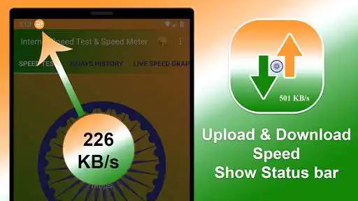 Play Indian Internet Speed Meter  Speed Testing