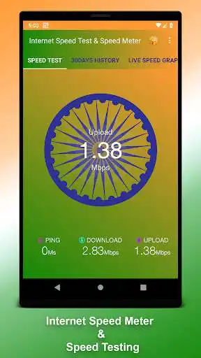Play Indian Internet Speed Meter  Speed Testing