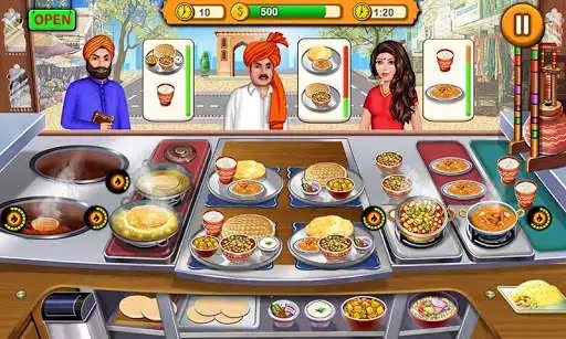 Play Indian Kitchen Cooking Games as an online game Indian Kitchen Cooking Games with UptoPlay
