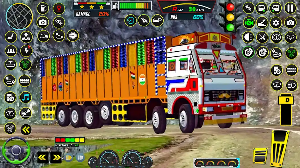 Play Indian Lorry Truck Driving 3d as an online game Indian Lorry Truck Driving 3d with UptoPlay
