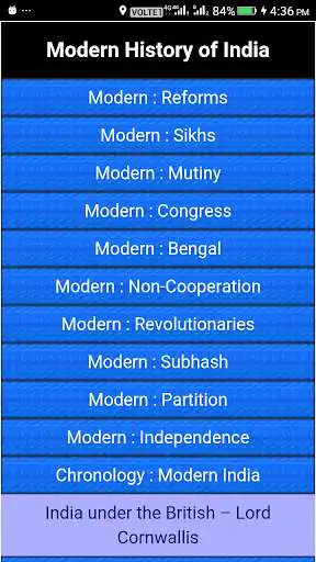 Play Indian Modern History  and enjoy Indian Modern History with UptoPlay