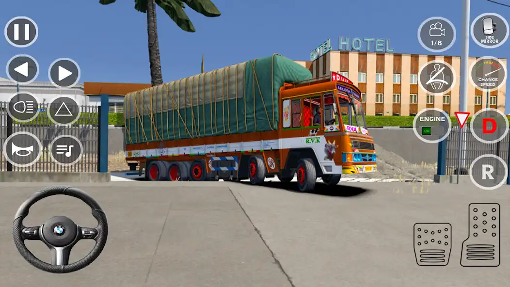 Play Indian Offroad Delivery Truck as an online game Indian Offroad Delivery Truck with UptoPlay