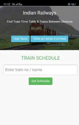Play Indian Railways time table, schedule