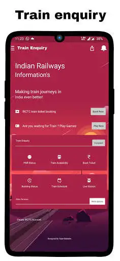 Play Indian Railway TrainGo Status for Where is myTrain  and enjoy Indian Railway TrainGo Status for Where is myTrain with UptoPlay