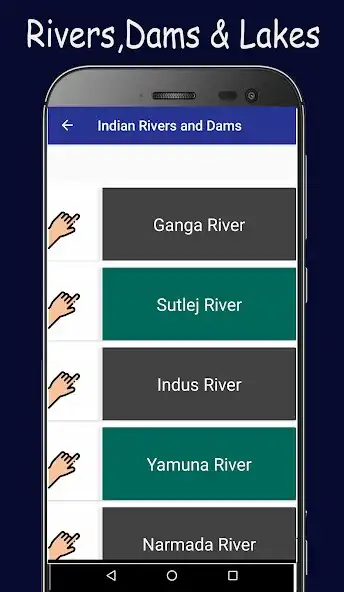Play Indian Rivers GK ,Dams  Lakes as an online game Indian Rivers GK ,Dams  Lakes with UptoPlay