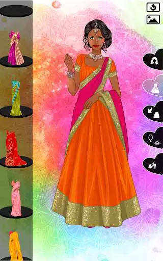 Play Indian Sari dress up  and enjoy Indian Sari dress up with UptoPlay