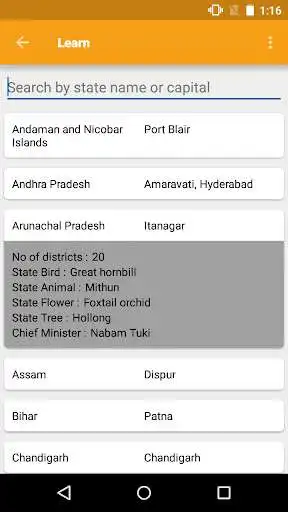 Play Indian States and Capitals as an online game Indian States and Capitals with UptoPlay