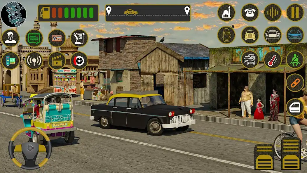 Play Indian Taxi Simulator car Game as an online game Indian Taxi Simulator car Game with UptoPlay