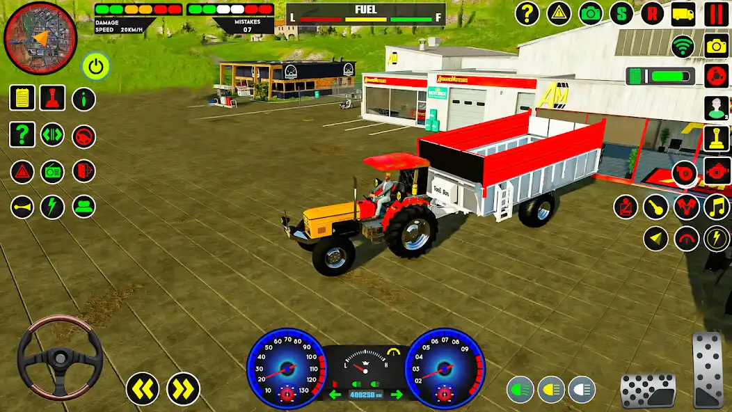 Play Indian Tractor Farming Game 3D as an online game Indian Tractor Farming Game 3D with UptoPlay
