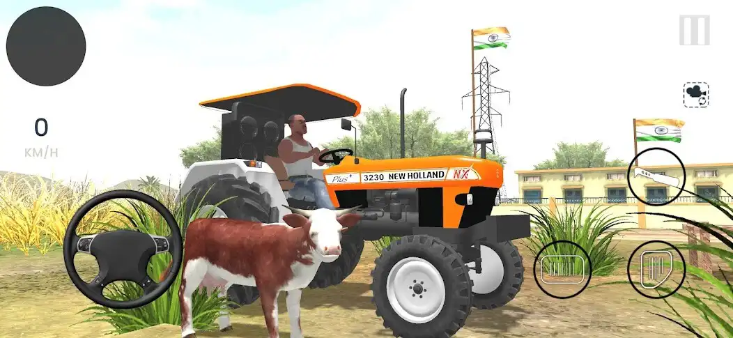 Play Indian Tractor Simulator 3D as an online game Indian Tractor Simulator 3D with UptoPlay