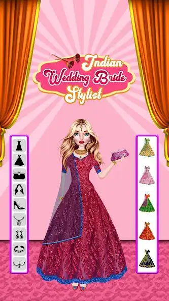 Play Indian Wedding Bride Stylist as an online game Indian Wedding Bride Stylist with UptoPlay