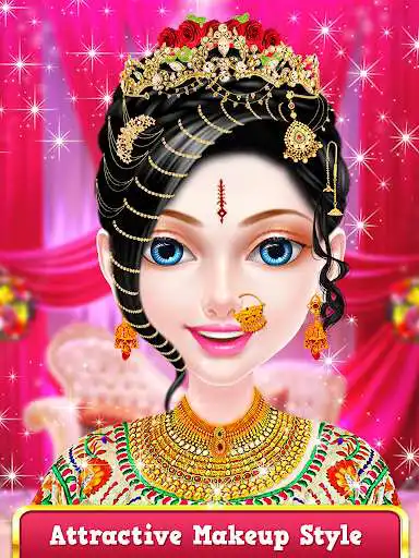 Play Indian Wedding Makeup and Dress Up Salon as an online game Indian Wedding Makeup and Dress Up Salon with UptoPlay