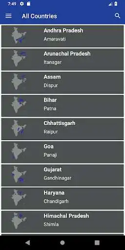 Play India States and Capitals as an online game India States and Capitals with UptoPlay