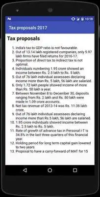 Play India Union Budget 2017 - 2018