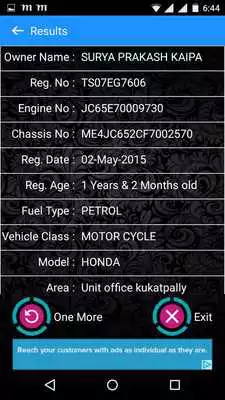 Play India Vehicle Information
