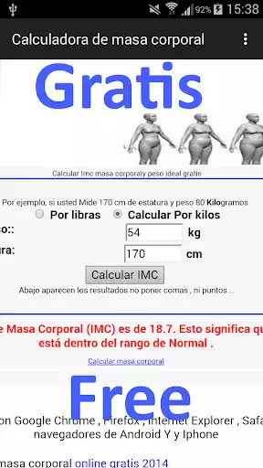 Play Indice de Masa Corporal IMC  and enjoy Indice de Masa Corporal IMC with UptoPlay