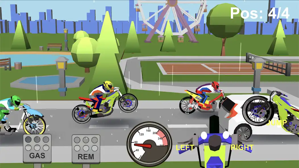 Play Indonesia Drag Moto Racing 3D as an online game Indonesia Drag Moto Racing 3D with UptoPlay