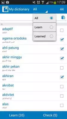 Play Indonesian - Arabic dictionary