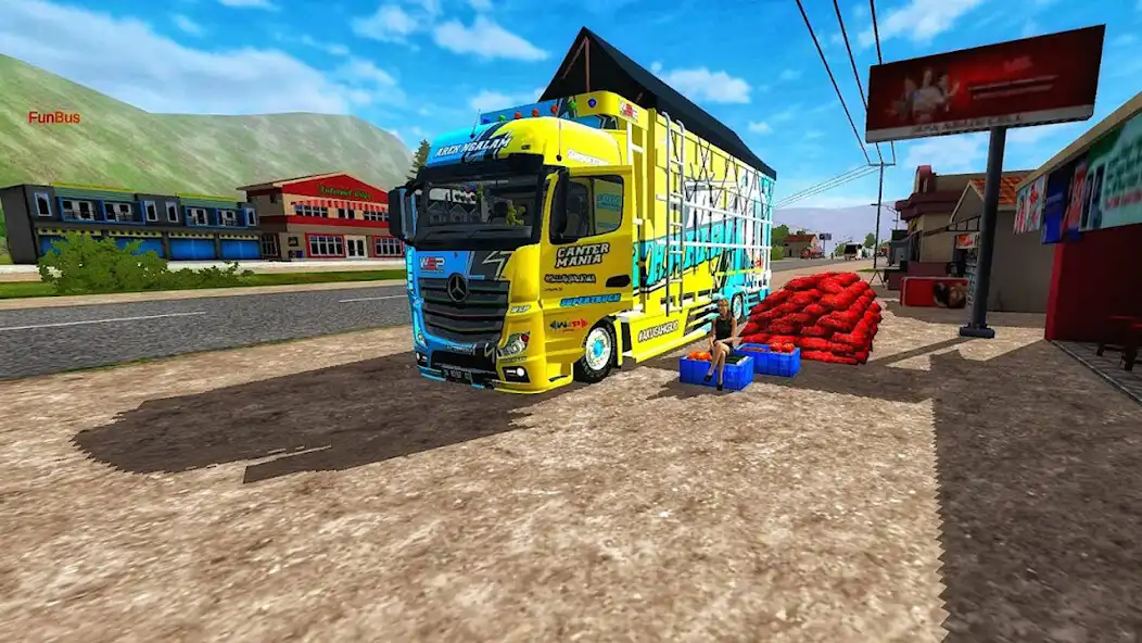 Play Indonesian Truck Simulator 3D as an online game Indonesian Truck Simulator 3D with UptoPlay