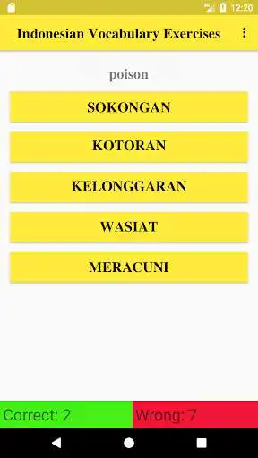 Play Indonesian Vocabulary Exercise  and enjoy Indonesian Vocabulary Exercise with UptoPlay