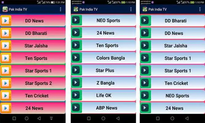 Play Indo Pak TV Channels